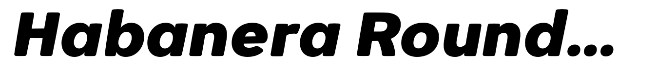 Habanera Rounded Black Italic